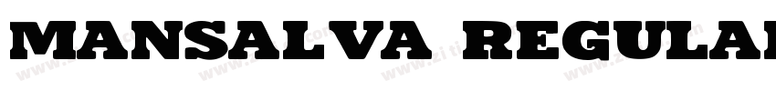 Mansalva Regular字体转换
